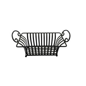 Wrought Iron Decorative Planter Box Basket with handles